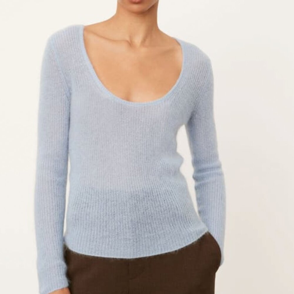 NWT Vince mohair blend scoop neck sweater XXL